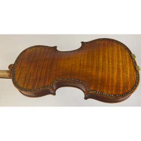 Decorated Strad Violin 4/4 by Calvert, Shell Inlay