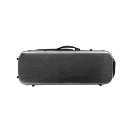 Calvert Oblong PolyCarbon VIOLA Case, Adjustable, Grey