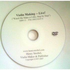 DVD - Watch Me Make A Cello Live - Strobel