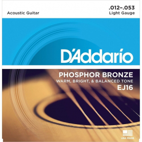 Acoustic Guitar Strings, PB, Lite - D'Addario