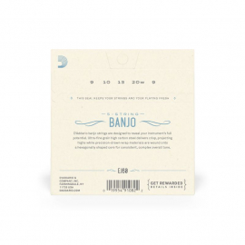 5 String Banjo Strings, Nickel, Lite, D'ADDARIO