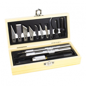 Excel Professional knife set in wood box