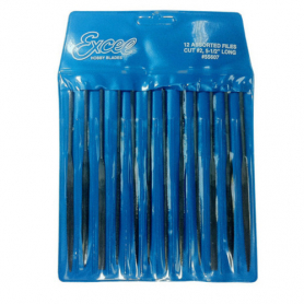 Set of 12 Excel needle files in pouch