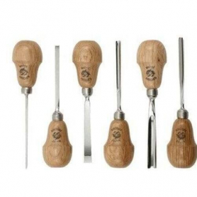 Two Cherries 6 Piece, Palm Carving Tool Set
