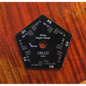 Cello String Height Gauge for 4/4-1/8 sizes