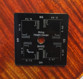 Bass String Height Gauge for 4/4-1/4 sizes