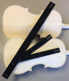 Fingerboard Scoop Template Set of 3. Violin, VA, CE, Acrylic