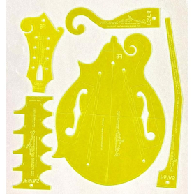 Siminoff 5-pc F5 Model Mandolin Template Set