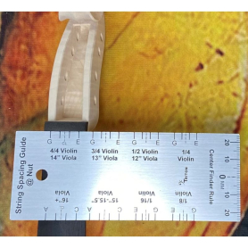 Violin/Viola String Nut Spacing Guide, Flexible