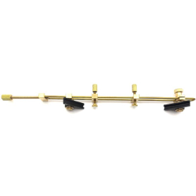 VN/VA Brass Crack Clamp, 200mm, Rubber Jaws with Jack Screws