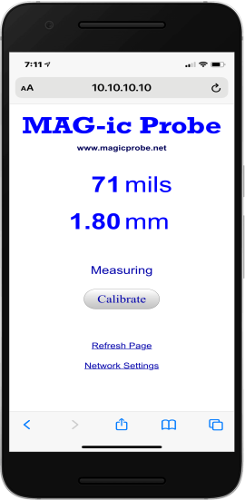 MAG-ic Probe WiFi Thickness Gauge