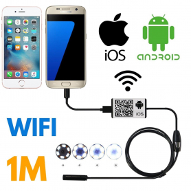 WIFI Endoscope, 5.5mm Tip, Android/I-Phone Use