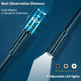 8mm Endoscope Camera with Monitor, Cello/Guitar/Bass