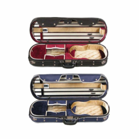 Deluxe Violin Oblong Case with Suspension, Select Color
