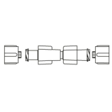ICU Medical® Double Female Luer Lock Adapter