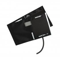 Adcuff™ Cuff & Bladder, 1 Tube, Adult, Black