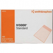 IV 3000 Transparent Adhesive Film Dressing, 6cm x 8.5cm