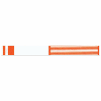 Short Stay® Write-On Tyvek® Wristband, Adult/Pediatric, Orange, 1" x 10