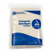Dynarex® Triangular Bandages, 40" x 40" x 56", Non-Sterile