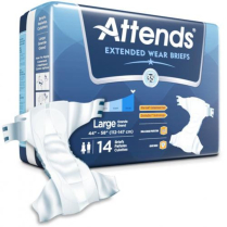 Attends® Extended Wear Briefs, Large