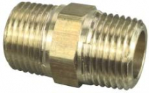 CLOSE NIPPLE, 3/8" BRASS