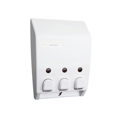 white shower dispenser 