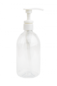 Platinum Champagne 16 Oz Bottle with Pumps Wht