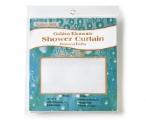 72x72 SAN SUEDE VINYL SHOWER CURTAIN WHITE 24/CSE