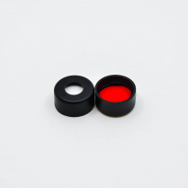 11mm Black Snap Cap, Red PTFE/White Silicone