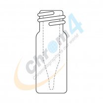 2mL Clr WM Screw Vial  Fused in 300µL Insert, Fused Bottom