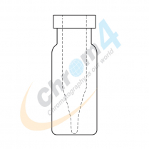 2mL Clear Crimp Vial w/ Fused 300µL, Fused Bottom