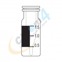2mL Clear Snap Ring Vial Marking Spot & Fused in 300µL