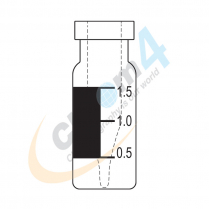 2mL Clear Crimp Ring Vial Marking Spot & Fused in 300µL