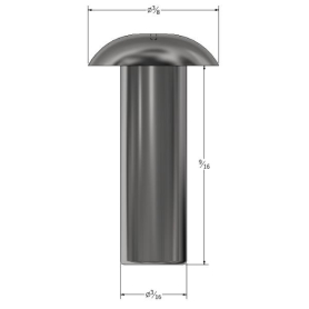 RIVET WALL 3/16 X 9/16 (476 PER LB) 12720609