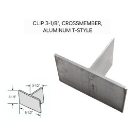 PLAQUE EN T 3-1/8" DE FIXATION POUR TRAVERSE DE PLANCHER