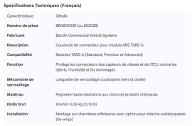 BENDIX COVER FOR TABS-6 ABS MODULE