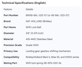 BINKLEY SHAFT BALL .375"