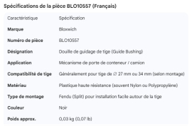 BLOXWICH ROD GUIDE BUSHING