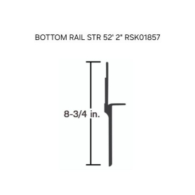 STRICK BOTTOM RAIL 52' SK01857
