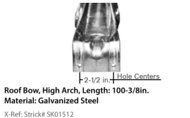 STRICK ROOF BOW 100-3/8" SK01512