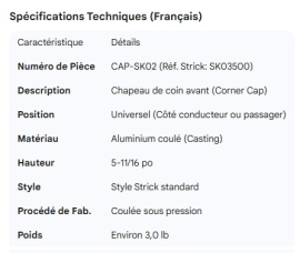 STRICK CORNER CAP SK03500
