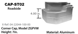 STOUGHTON CORNER CAP RS Z-PLATE 04-22044-100-00