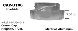 UTILITY CORNER CAP LH 1-1550-043