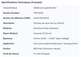STRICK 6" RAD PANEL (EA63C30032503)
