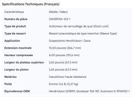 DANA AIR SPRING DOCK LOCK