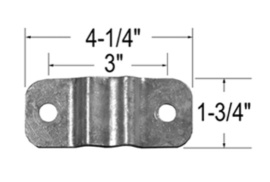 EBERHARD DOOR ROD BACK PLATE