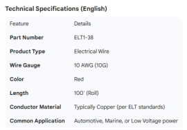 WIRE RED 10G 100' ROLL