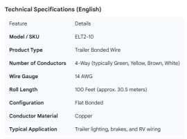 WIRE 4 WAY 14G 100' ROLL