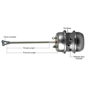 BRAKE CHAMBER STD STROKE LONG ROD