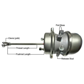 BRAKE CHAMBER LONG STROKE STD ROD